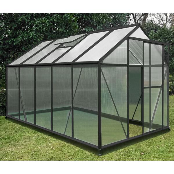 Drivhus Poly Sort   97m2 191x313x191cm