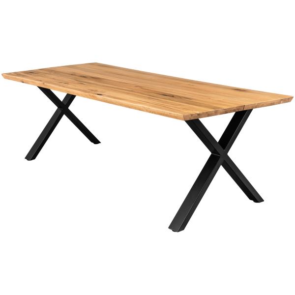 Homeville Firenze Med Krydsben 220x95x74cm   Natur Sort 220x95x74cm