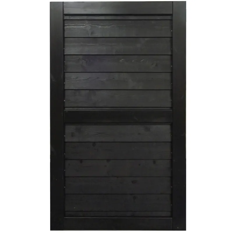 Frøslev Systemhegn Låge 90x162 cm - Sortmalet Klink