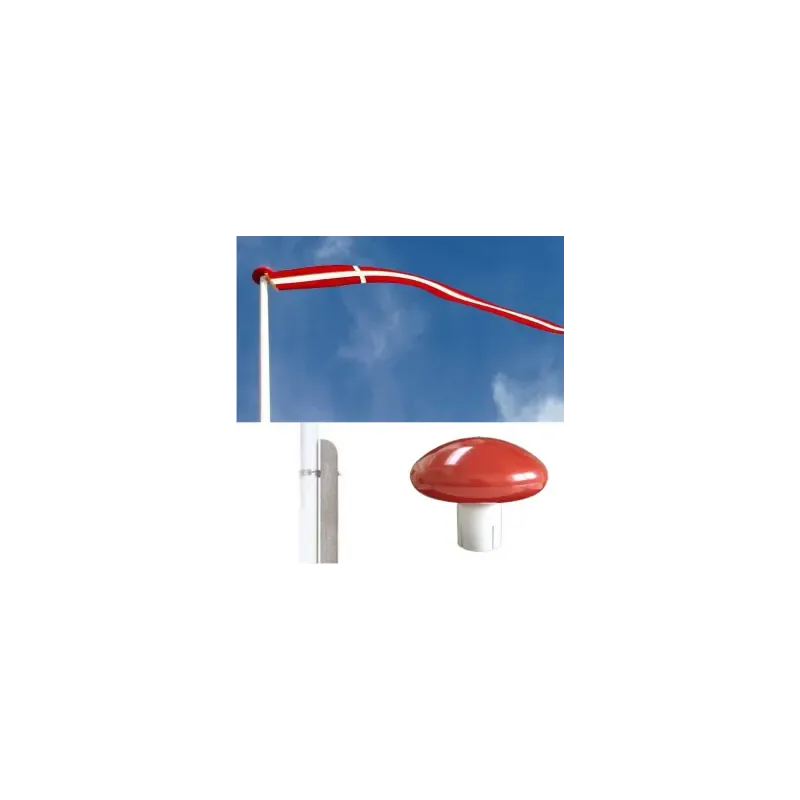 Glasfiberflagstang    Betonfod   Meter