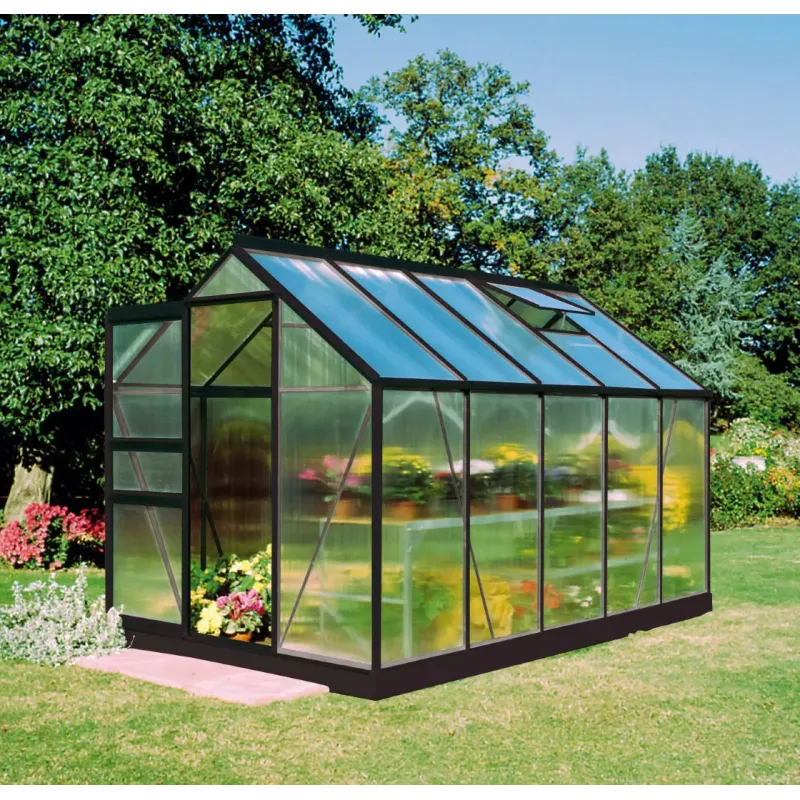Halls Drivhus Popular 106 Sort       Poly  F09710