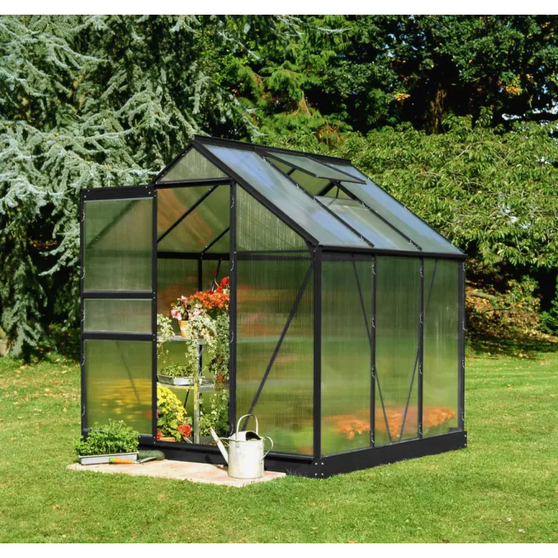 Halls Drivhus Popular 66 Sort       Poly  F09939