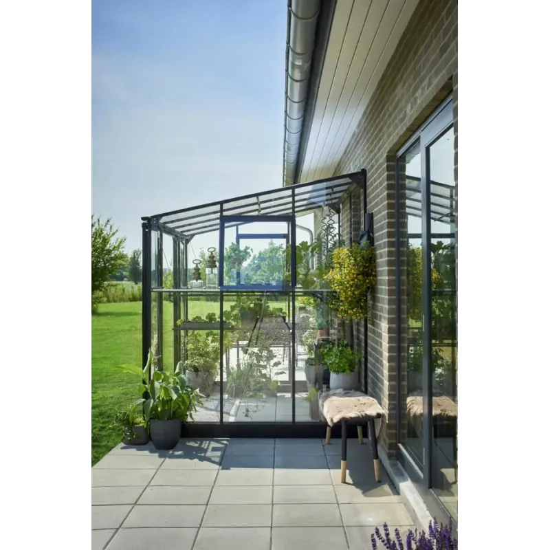 Halls Qube Lean-      M2 Sort Drivhus        Hærdet Glas  F09936