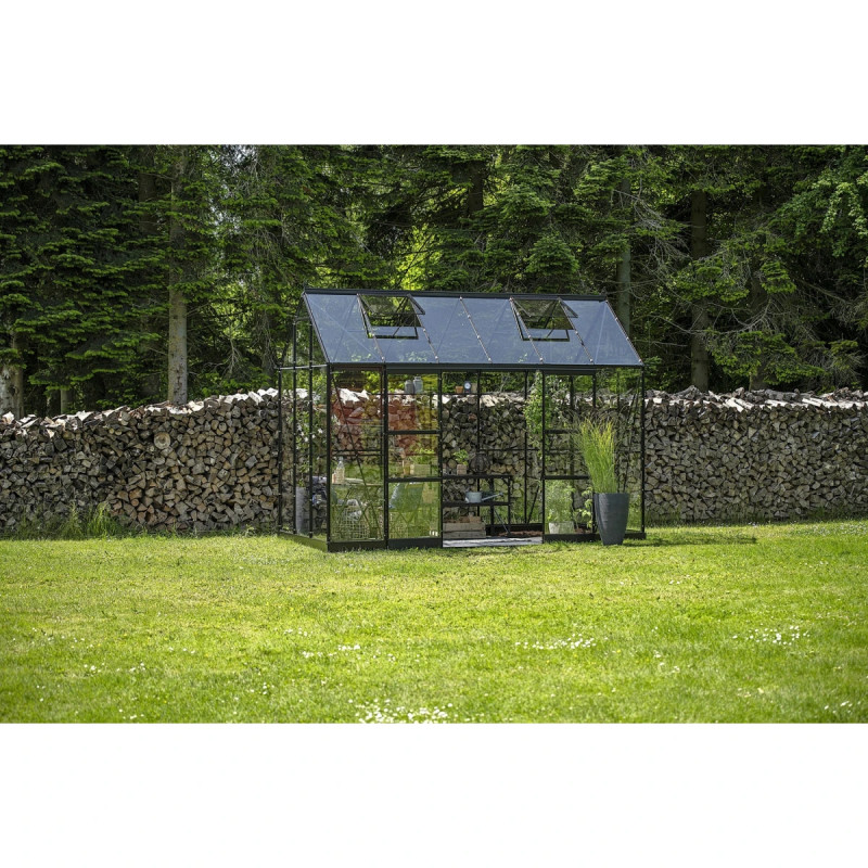 Halls Icon Planthouse                   12  Sort       Hærdet Glas