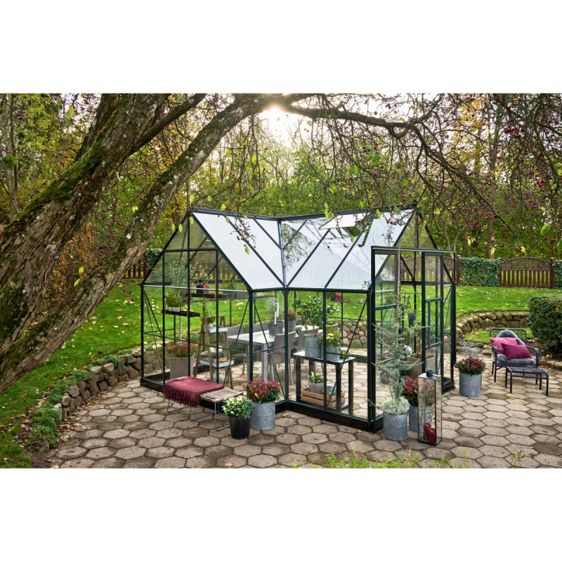 Halls Icon Gardenhouse      13            12  Grøn       Hærdet Glas