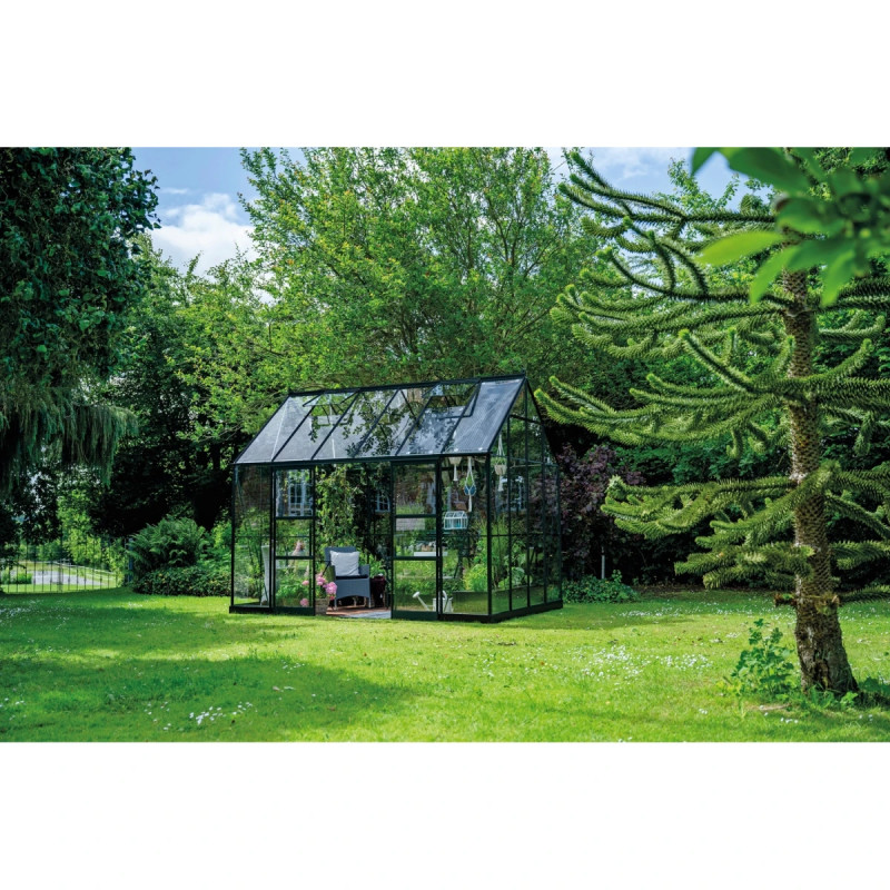 Halls Icon Planthouse                   12  Sort       Hærdet Glas