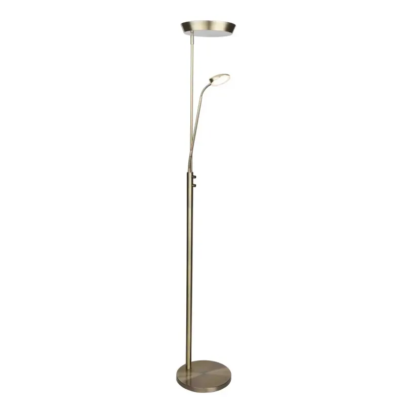 Halo Design Vegas Kombi Gulv Uplight Dæmper Antique Messing 716104