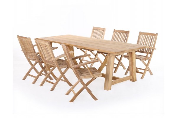 Hercules Mia Teak Havemøbelsæt – Elegant Udendørs Møbler!