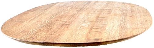 Oval Bordplade i Massiv FSC Egetræ – Natur 200x103 cm