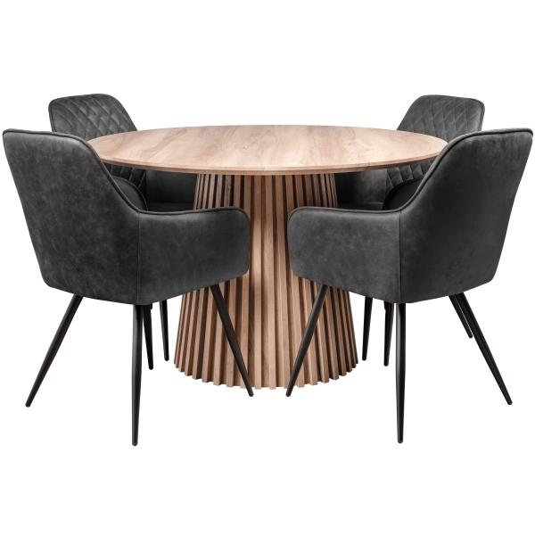 Homeville Jesi Natur Hanne Suede Sort