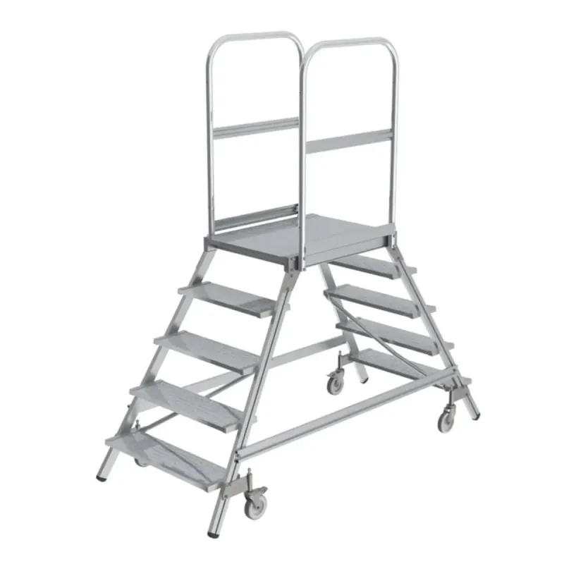 Jumbo Dobbelt Proff Arbejdsplatform med 5 Trin