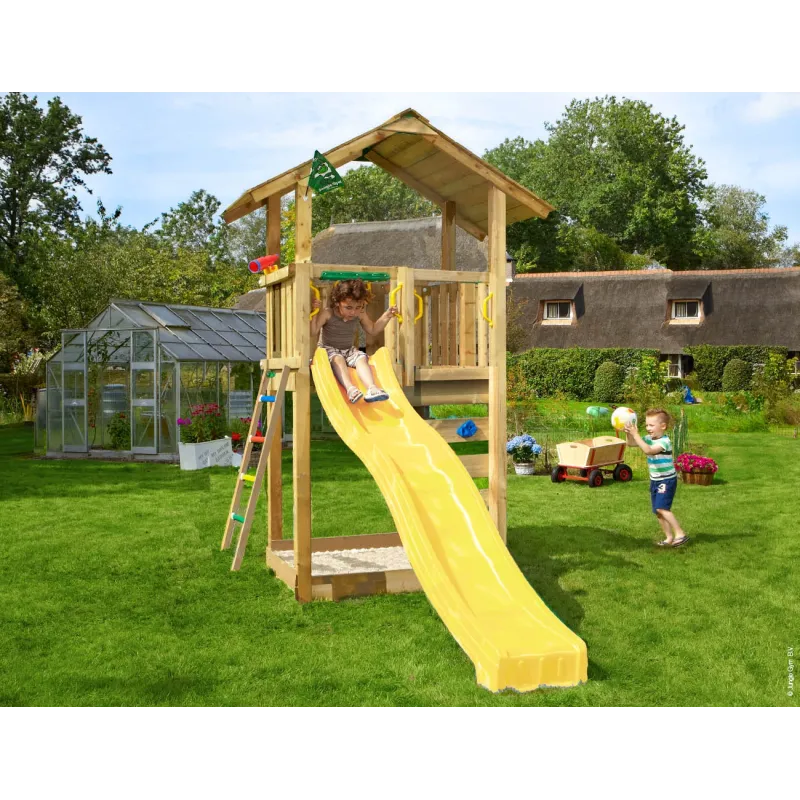 Jungle Gym Sierra Legetårn Komplet Inkl Gul Rutschebane 804-291gu