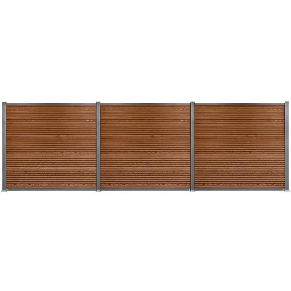 Workmann Komposithegnsæt 526x180cm Brun Grå 526x180cm