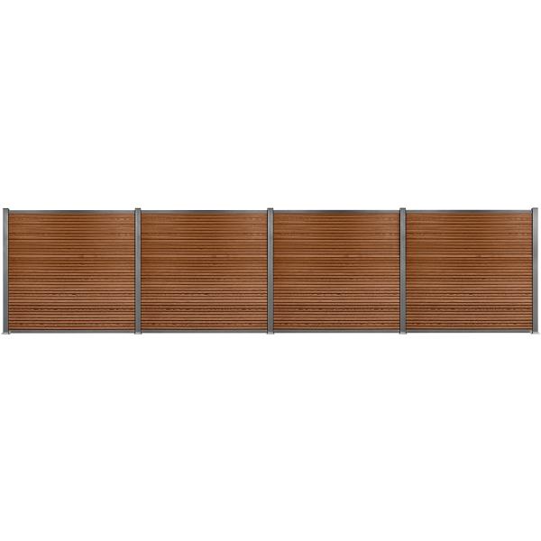 Workmann Komposithegnsæt 699x180cm Brun Grå 699x180cm