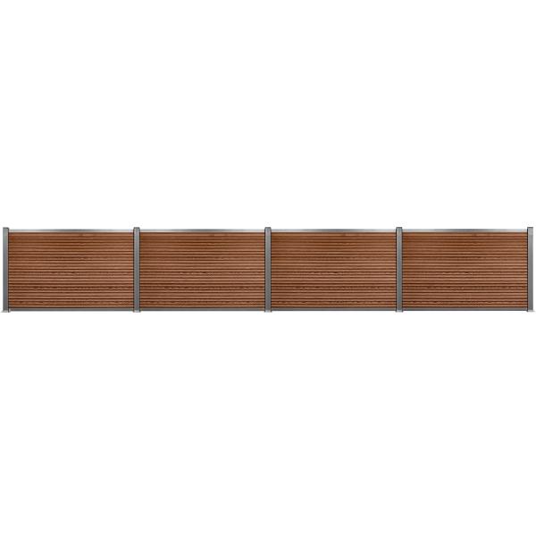 Komposithegnsæt Brun 459x104cm