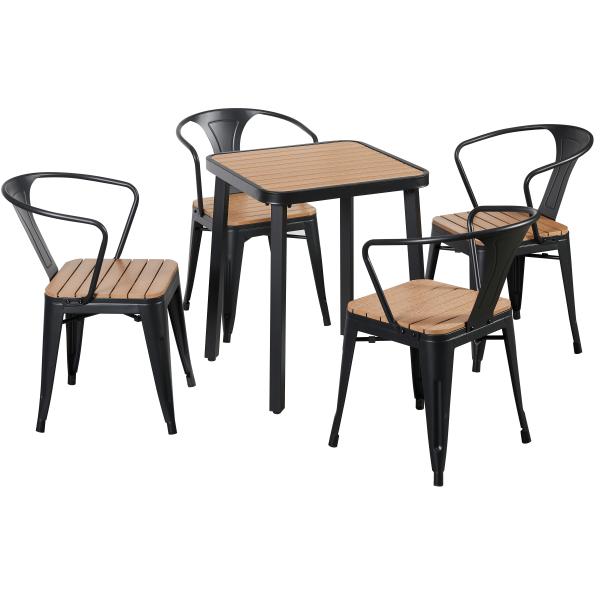 Homeville Lacroix Mat Sort Træ