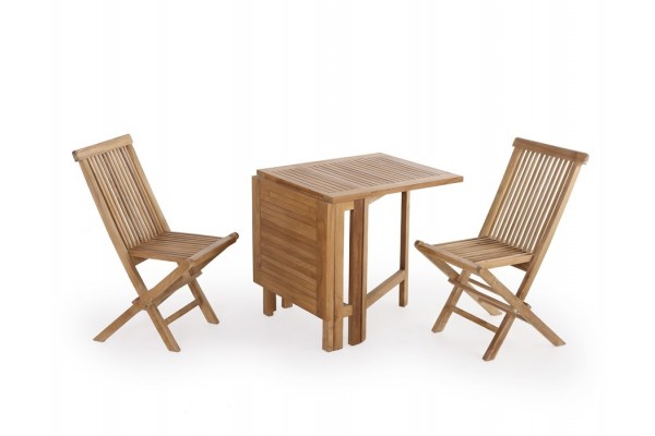 Marstal Teak Cafesæt med Kiel Stole - Perfekt til Altanen!
