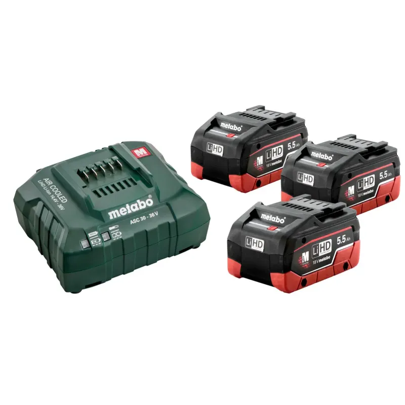 Metabo Basic-set 18 3x5   Asc 30-36 Lihd 685074000