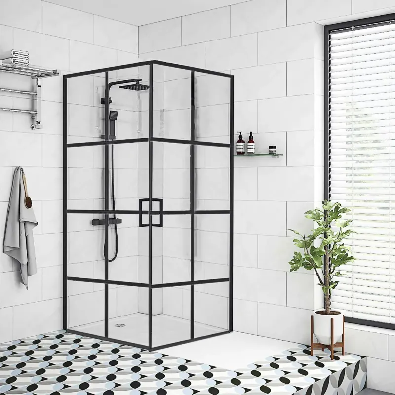 Mikelo Brusedørs Sæt 90x200cm – Elegant New Yorker Design
