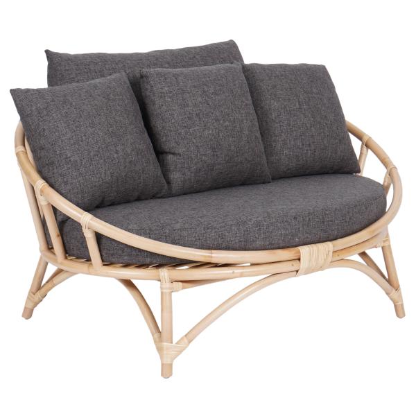 Muscat   Pers  Loungesofa Mørkegrå 127x102x70cm