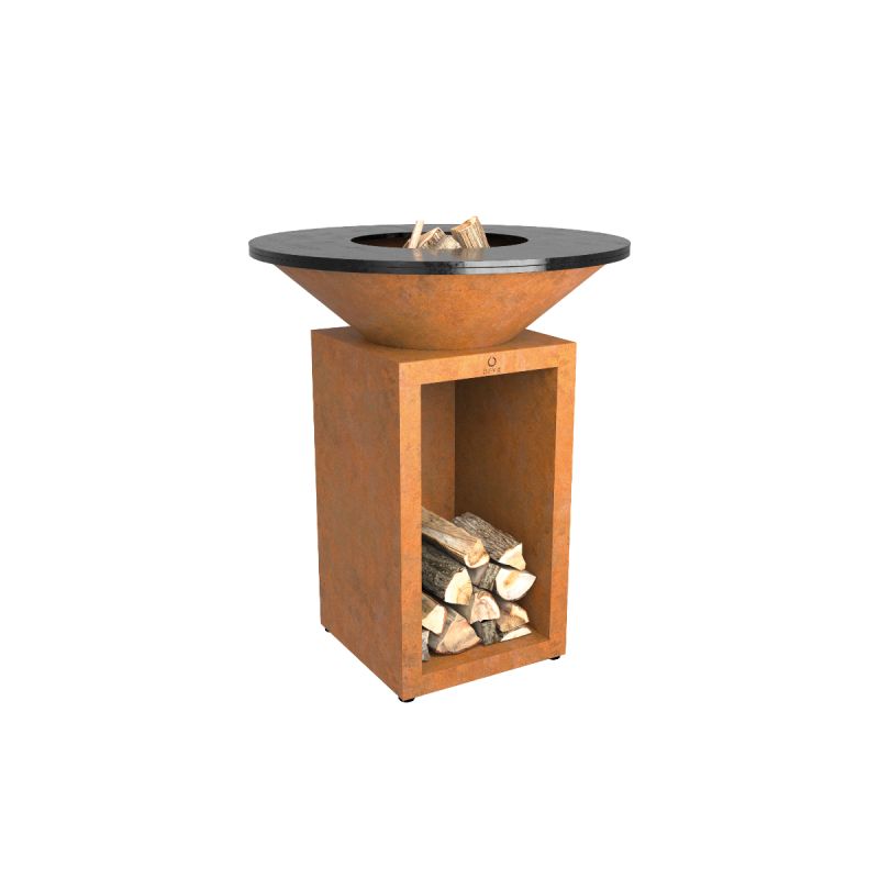 Ofyr Grill Classic med Brændeopbevaring 85 cm - Stilfuld Grill