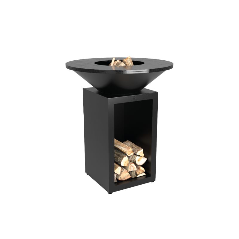 Ofyr Grill Classic med Brændeopbevaring - Sort 85 cm