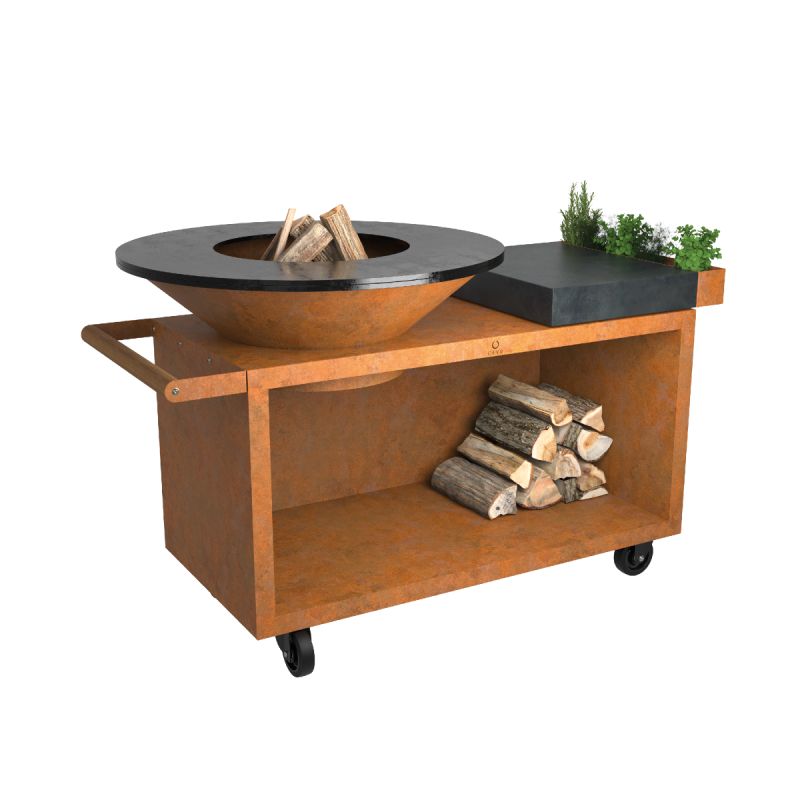 OFYR Grillø Dør Corten 100 Pro - Elegant Mørkegrå Keramik