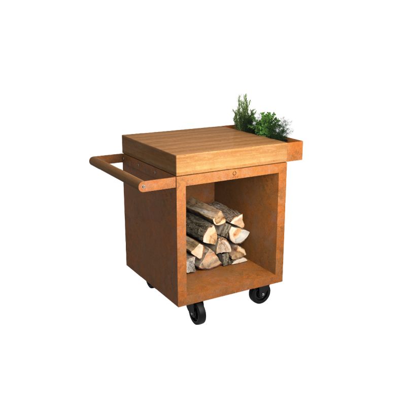 Ofyr Mise En Place Bord Corten 65 Pro Teak - Tilbud!