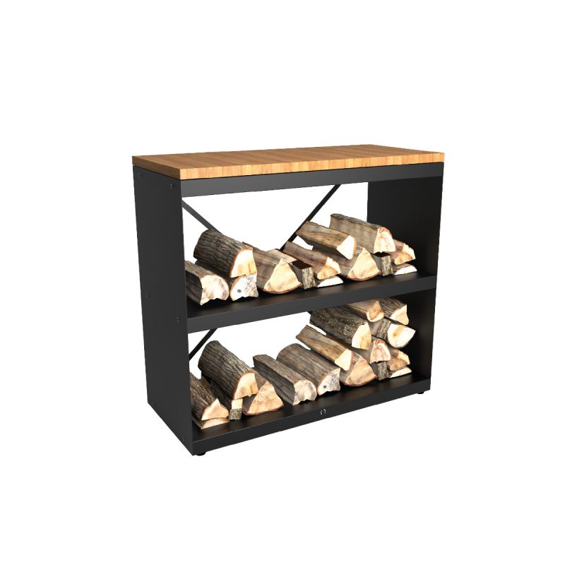 Ofyr Ofyr Dressoir Brænde Opbevarings Bord Sort
