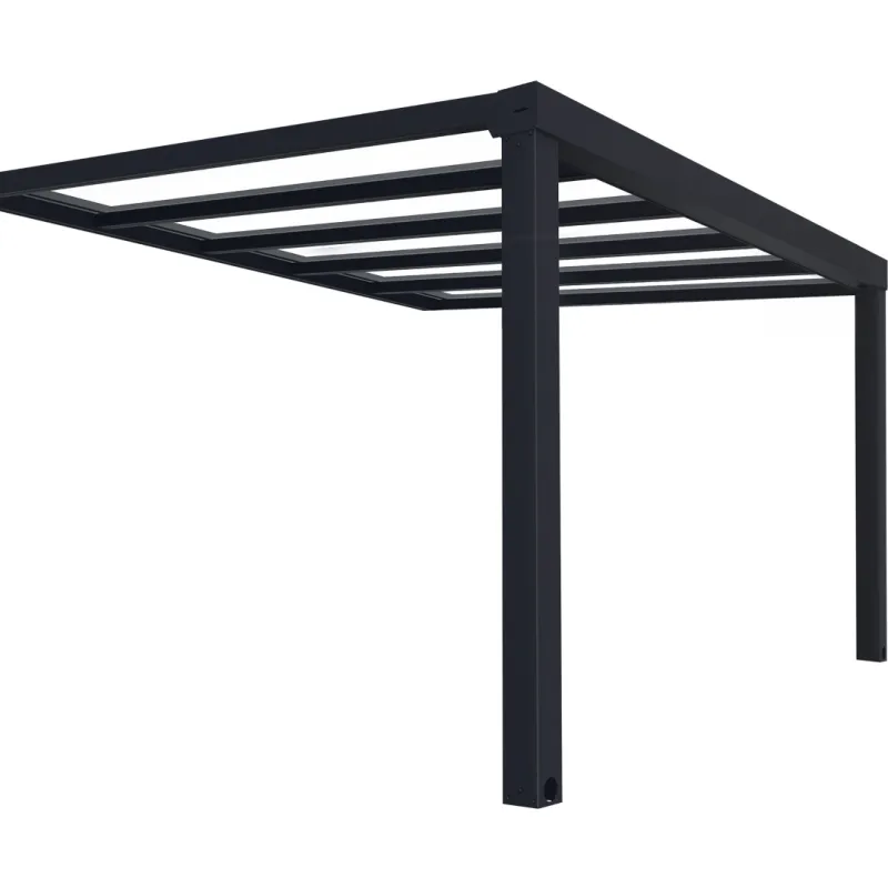 Palram Canopia Stockholm Terrasseoverdækning 4x3,7m Antracit
