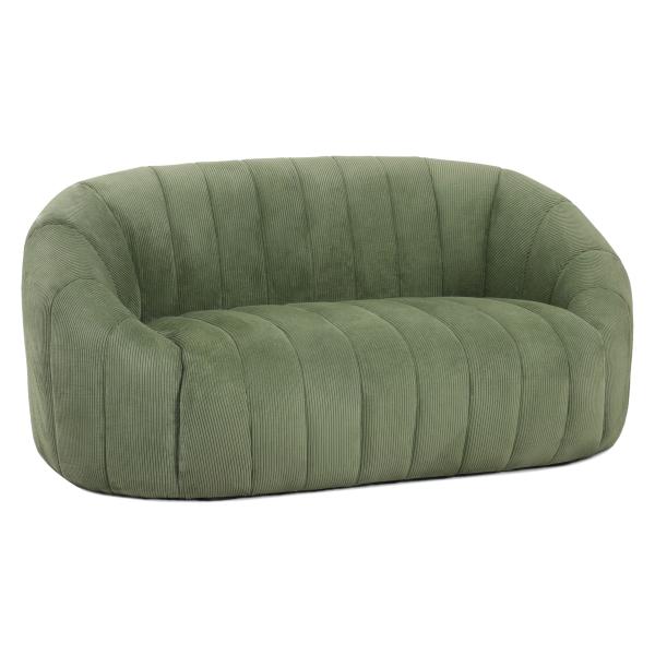 Homeville Parma   Pers  Sofa Fløjl Grøn