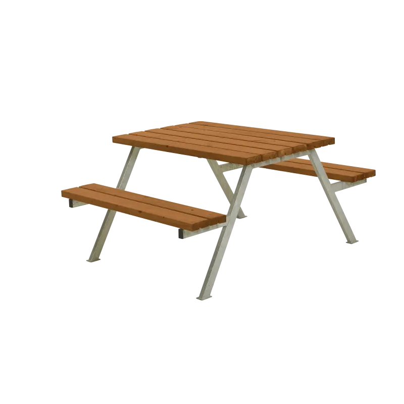 Plus Alpha Teak Bordbænkesæt 118 cm – Haven Udsalg!