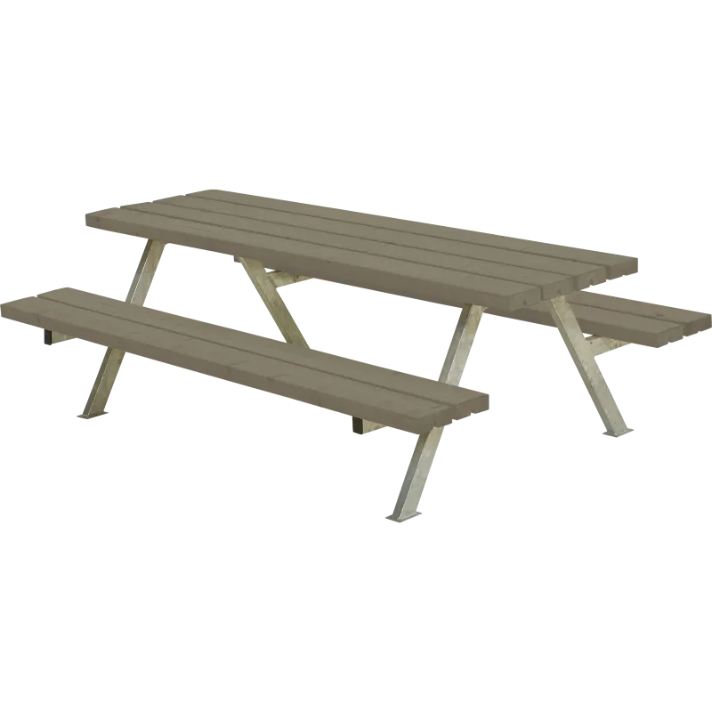 Plus Alpha Junior Bord/Bænkesæt 177 cm – Gråbrun Tilbud