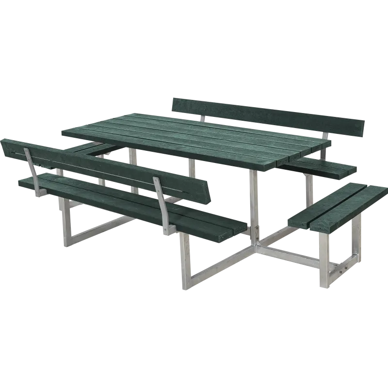 Plus Basic Bord Bænkesæt     Ryglæn     Påbygninger 260   Retex Grøn 185815-31