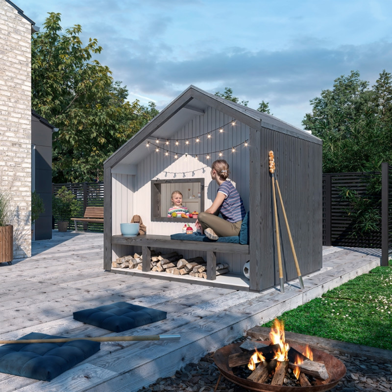 Plus Cozy Legehus 184ã 208     Bænk Ubehandlet 16735-