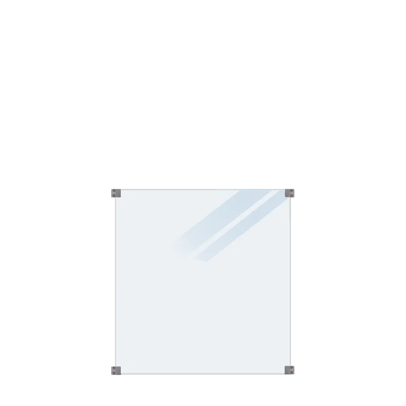 Plus Glashegn Lamineret Inkl Runde Beslag 90 91 Glas Frosted Lamineret