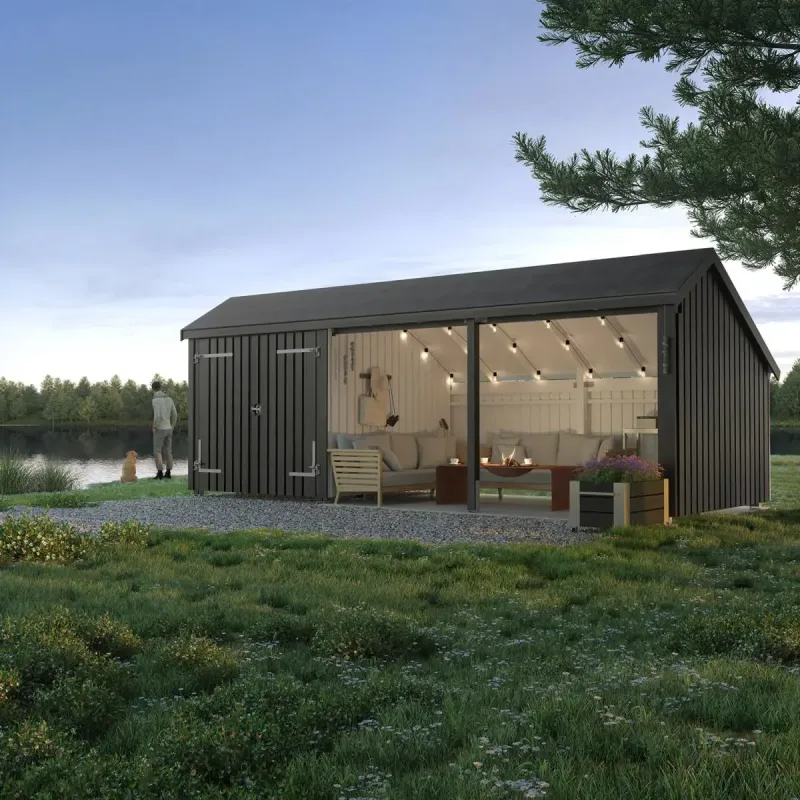 Plus Multihus -moduler Med Dobbeltdør 15 Ubehandlet 167590-