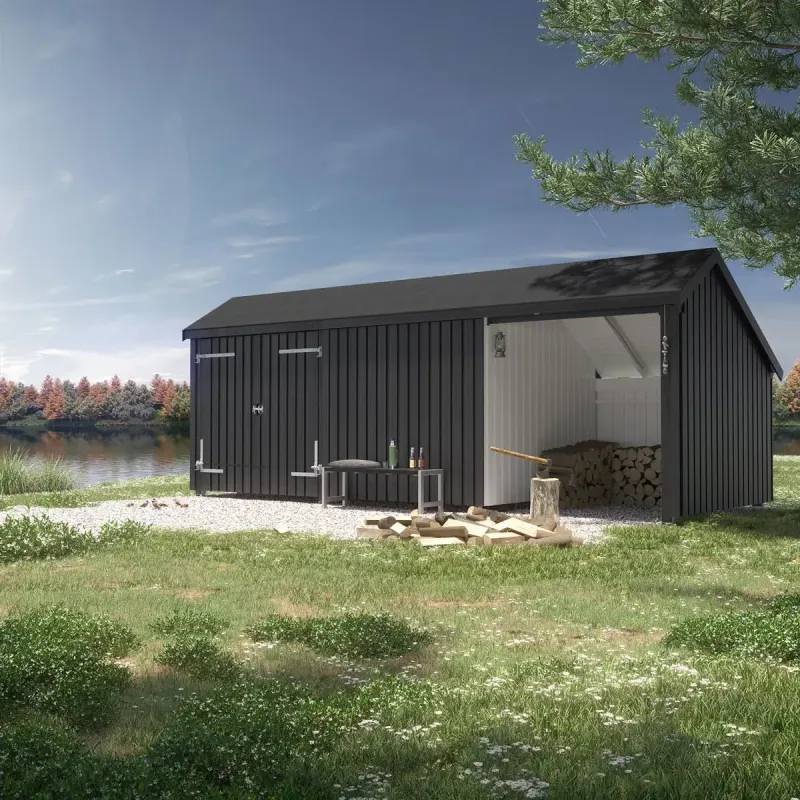 Plus Multihus -moduler Med Dobbeltdør 15 Ubehandlet 167591-