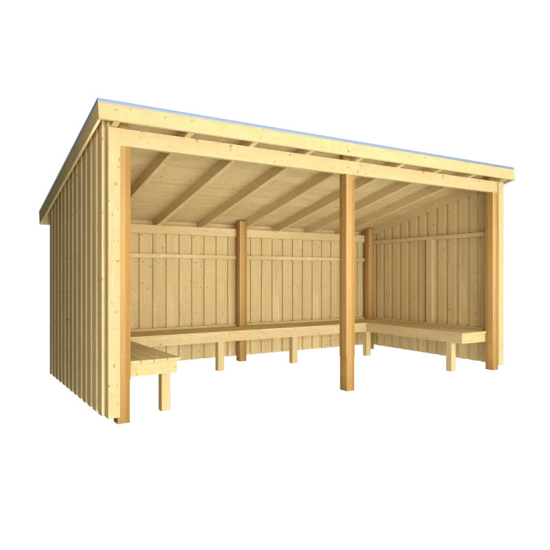Plus Nordic Bålhytte          Moduler Inkl  Tagpap   Alulister 1685825-