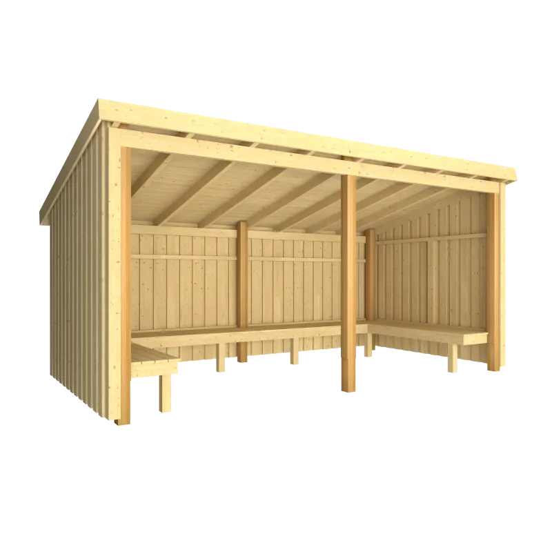 Plus Nordic Bålhytte          Moduler Udv  Grundmål: Bxlxh 432x218x169 220   168582-
