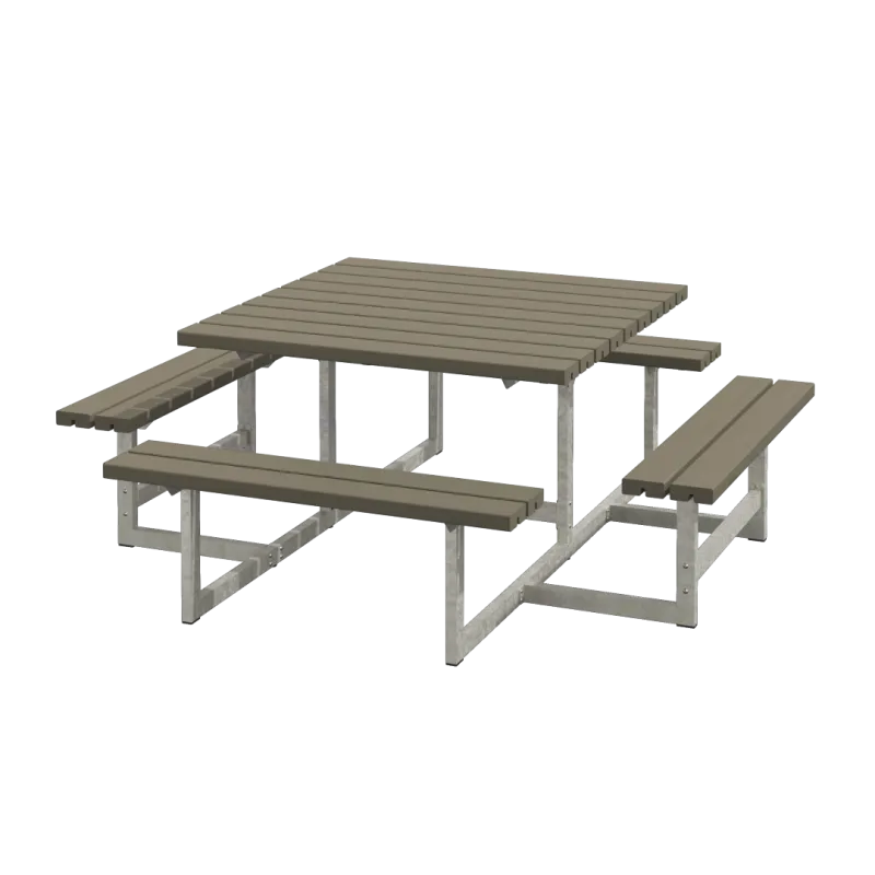 Plus Picnic Bord Bænkesæt 200   Gråbrun 188810-18