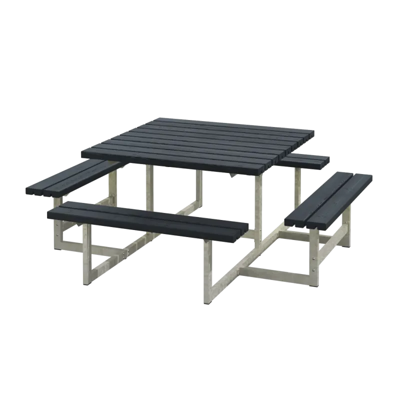 Plus Picnic Bord Bænkesæt 200   Sort 188810-15