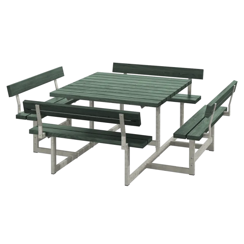 Plus Picnic Bord Bænkesæt Ryglæn 224 Retex Grøn 188812-31