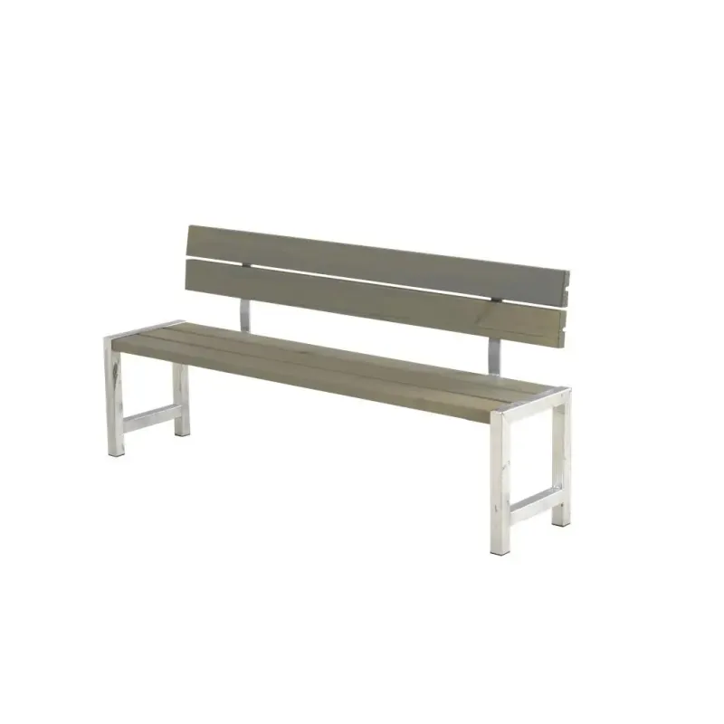 Plus Plankebænk Med Planker   Ryglæn