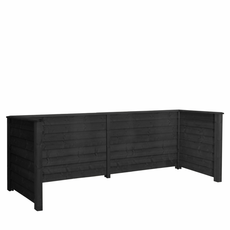 Plus Renovationsskjul Klink Profil Sort   Træstolper Til Nedgravning Pefc 266102-15