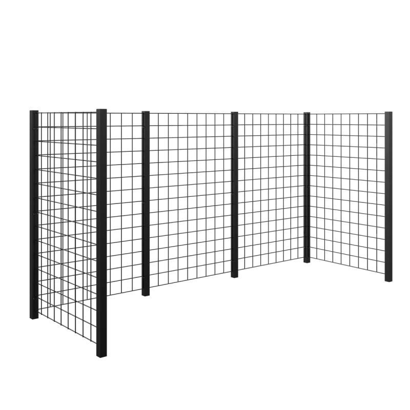 Plus Renovationsskjul Sort Stålespalier 288ã 99ã 140 16659-15