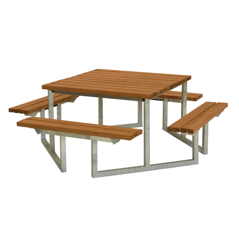Plus Twist Teak Bord/Bænkesæt 204 cm – Uovertruffen Tilbud!