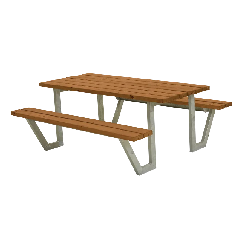 Plus Wega Teak Bord Bænkesæt – Elegant Havemøbel 177 cm