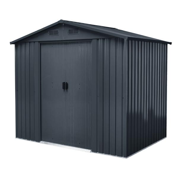 Workmann Redskabsskur Stål Antracit   1m2 147x236x206cm