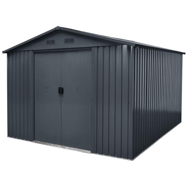 Workmann Redskabsskur Stål Antracit 9m2 324x279x211cm